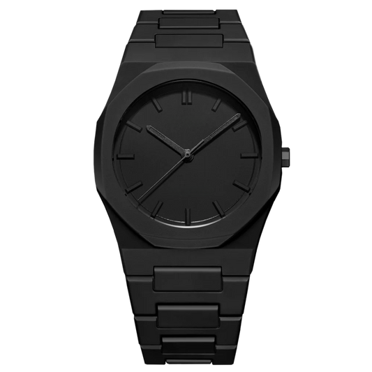 Minimalistische Herrenuhr – Stahl & Leder